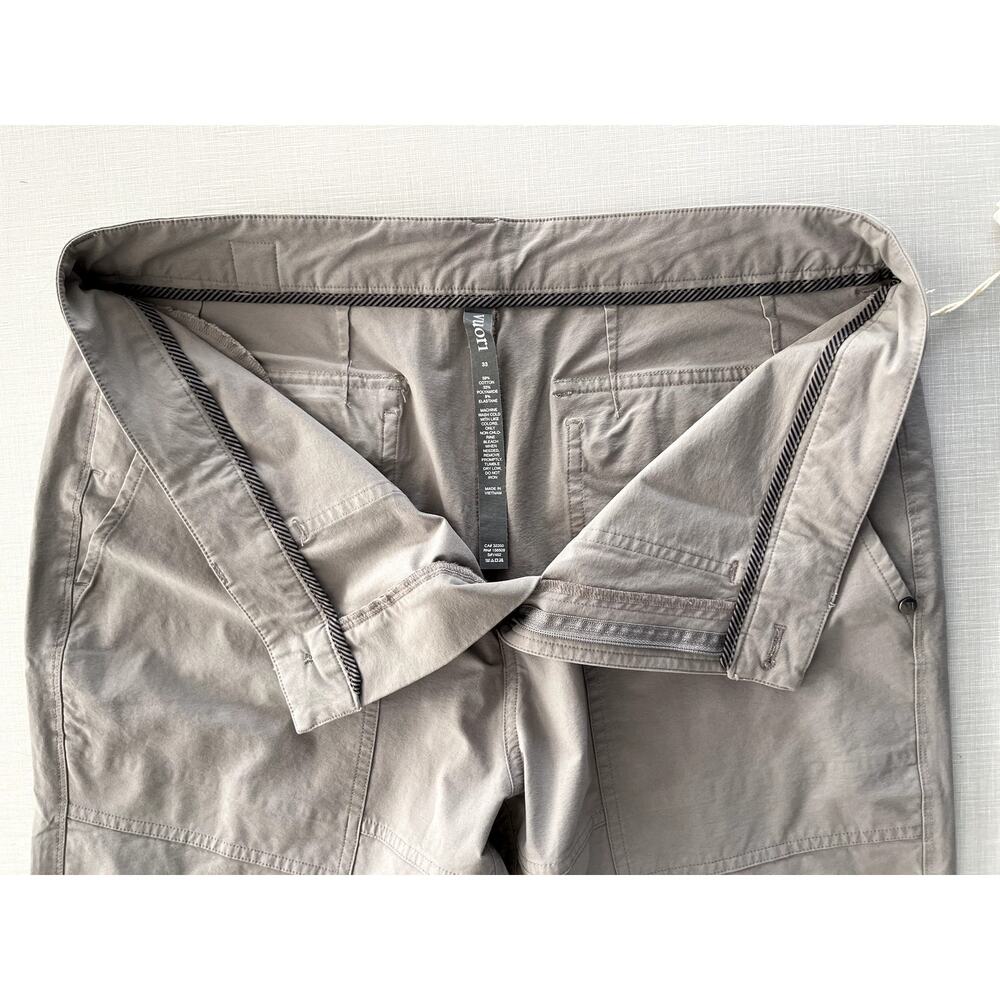 Vuori Sz 33 Barren Classic Fit Pant Gray Cotton Pockets Stretch Utility Casual - Picture 5 of 13
